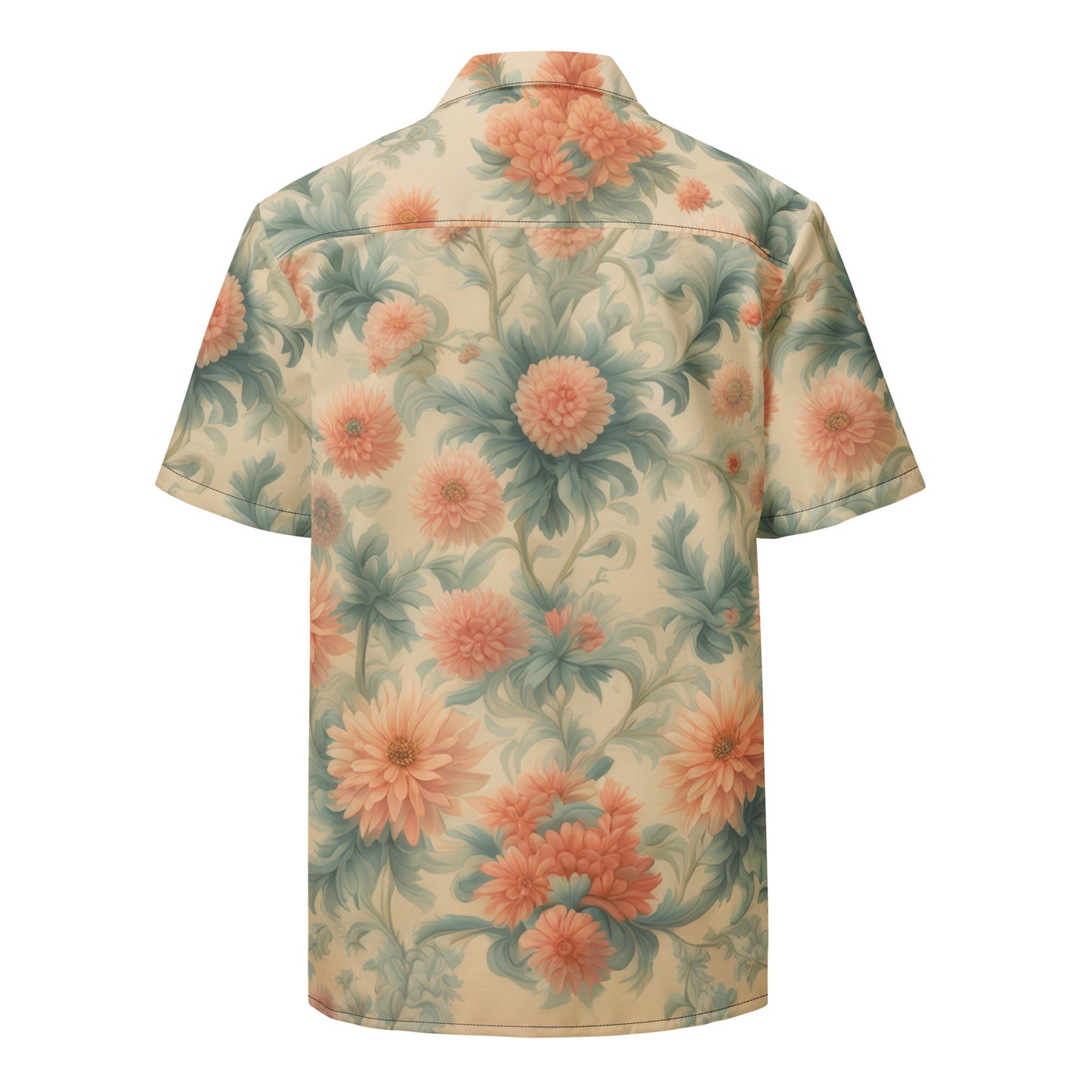 Soft Flowers, Unisex button shirt