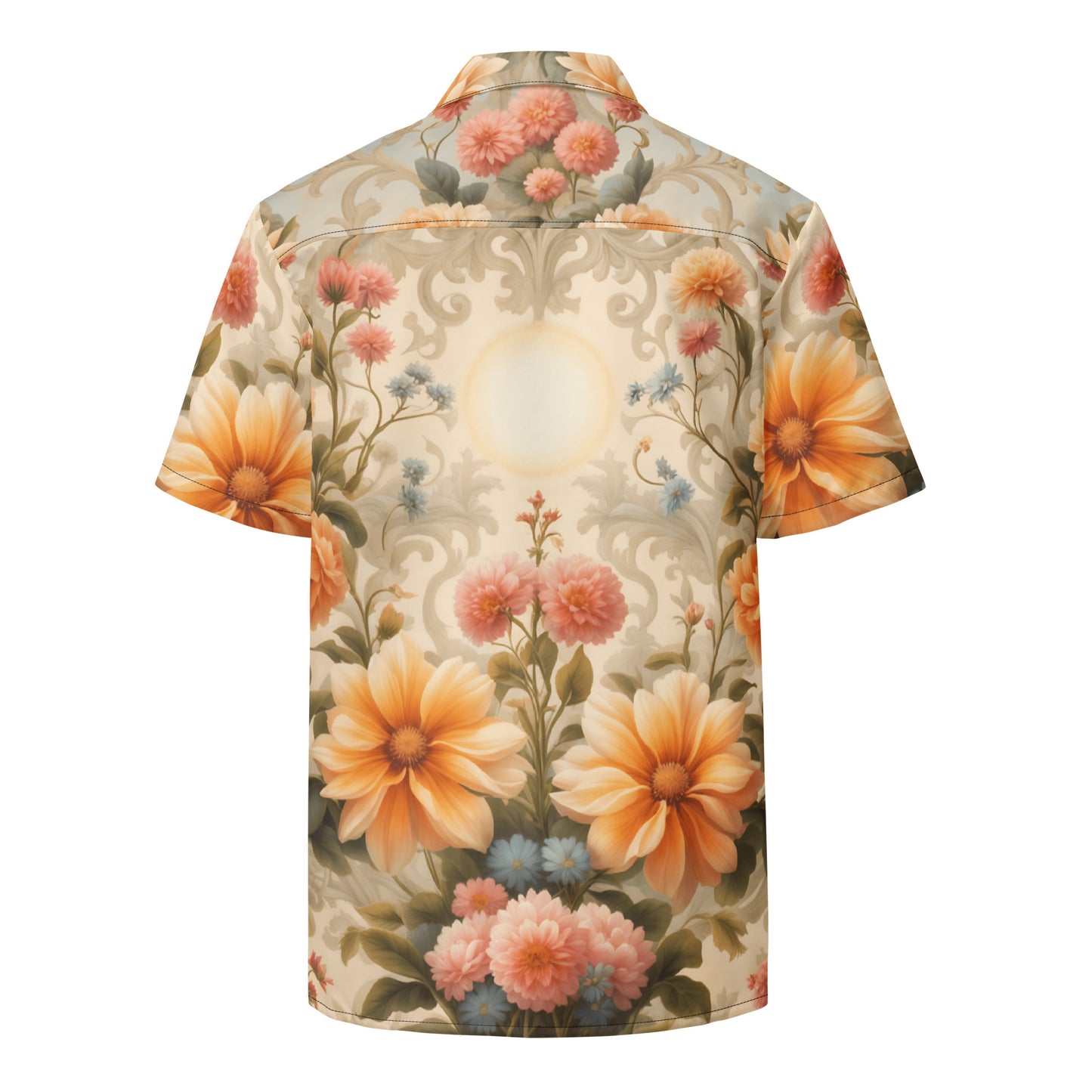 Flower Power, Unisex button shirt