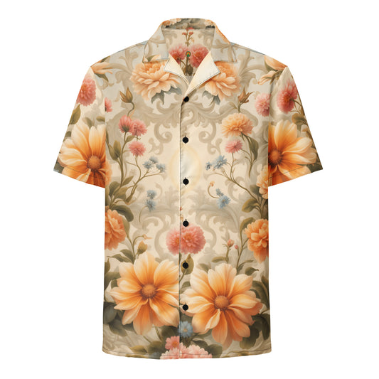 Flower Power, Unisex button shirt