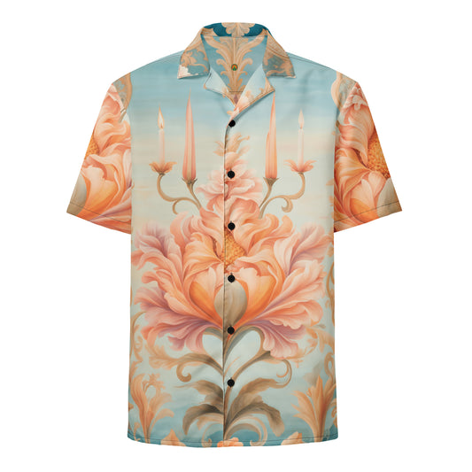 Tartarian Flowers, Unisex button shirt