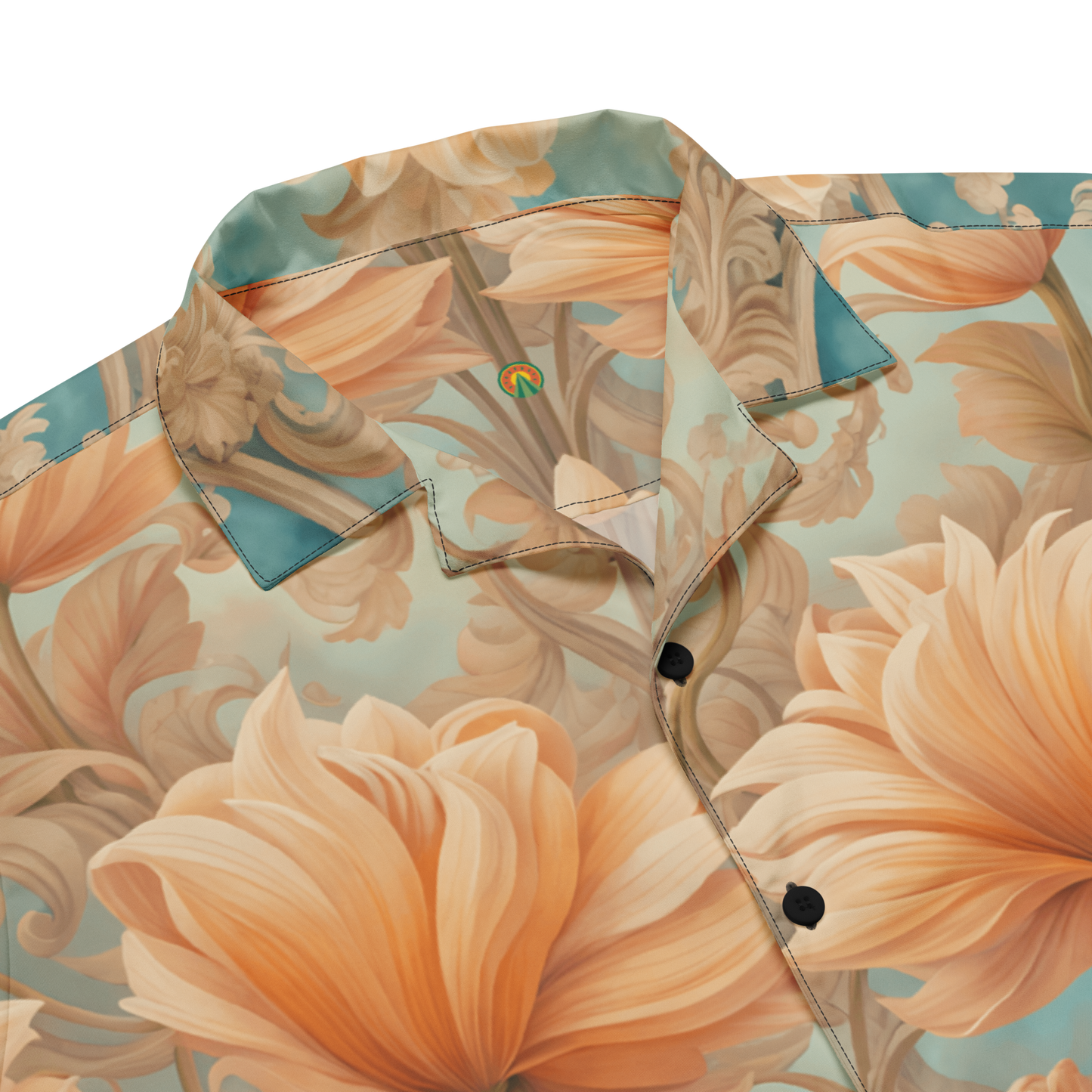 Soft Flowers II, Unisex button shirt