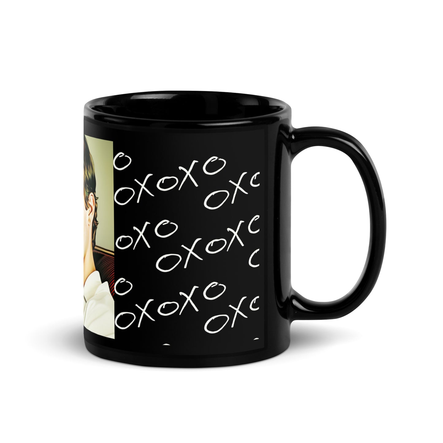 Classic Jeffrey, Black Glossy Mug