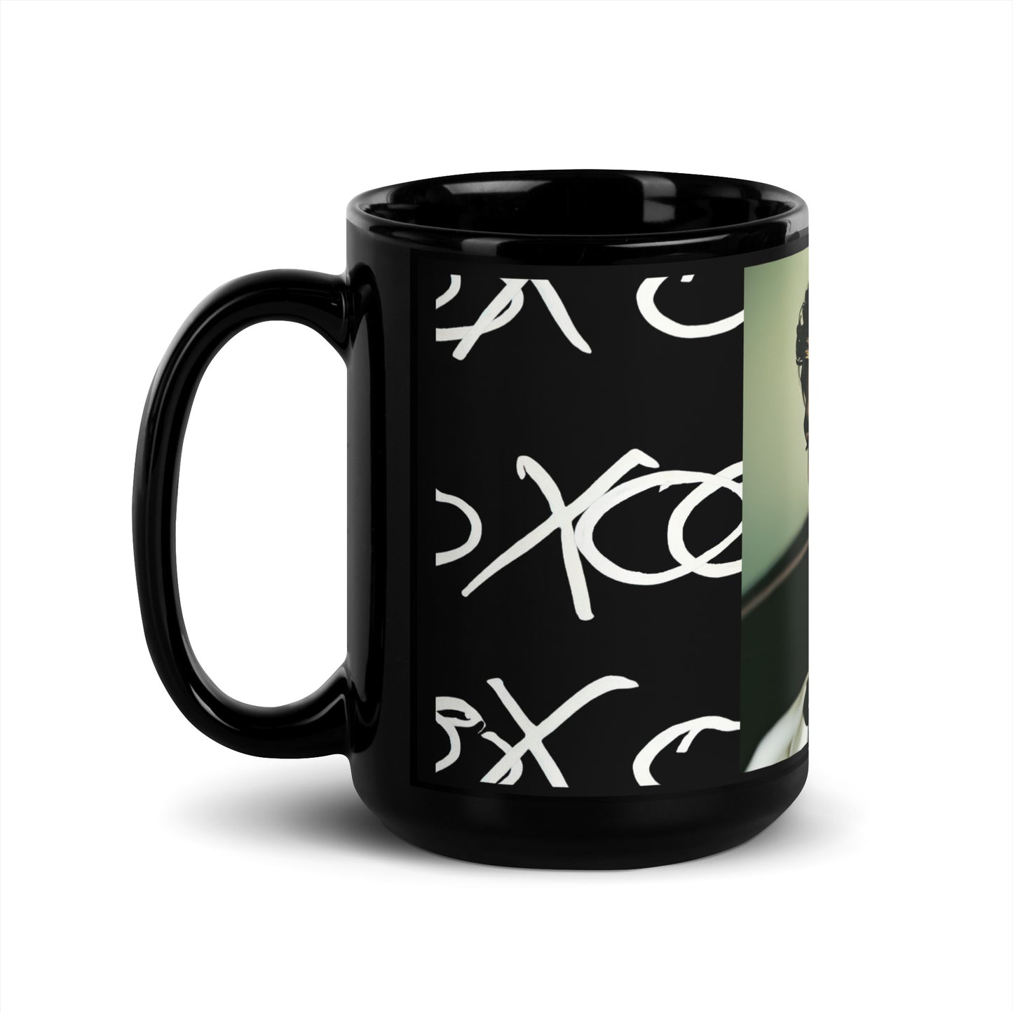 Classic Jeffrey, Black Glossy Mug