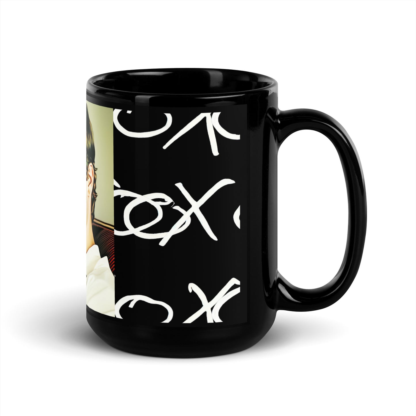 Classic Jeffrey, Black Glossy Mug