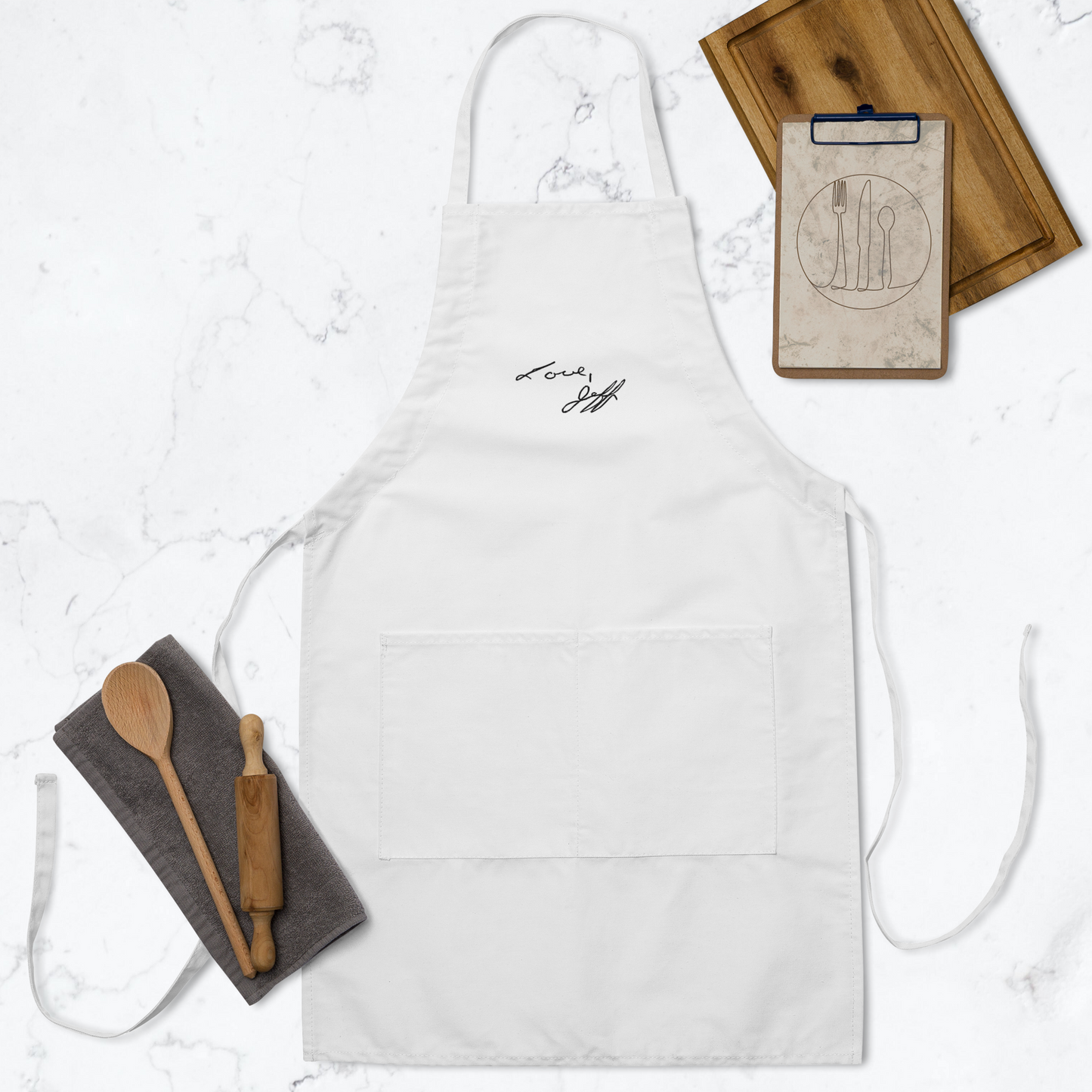 Love, Jeff, Embroidered Apron