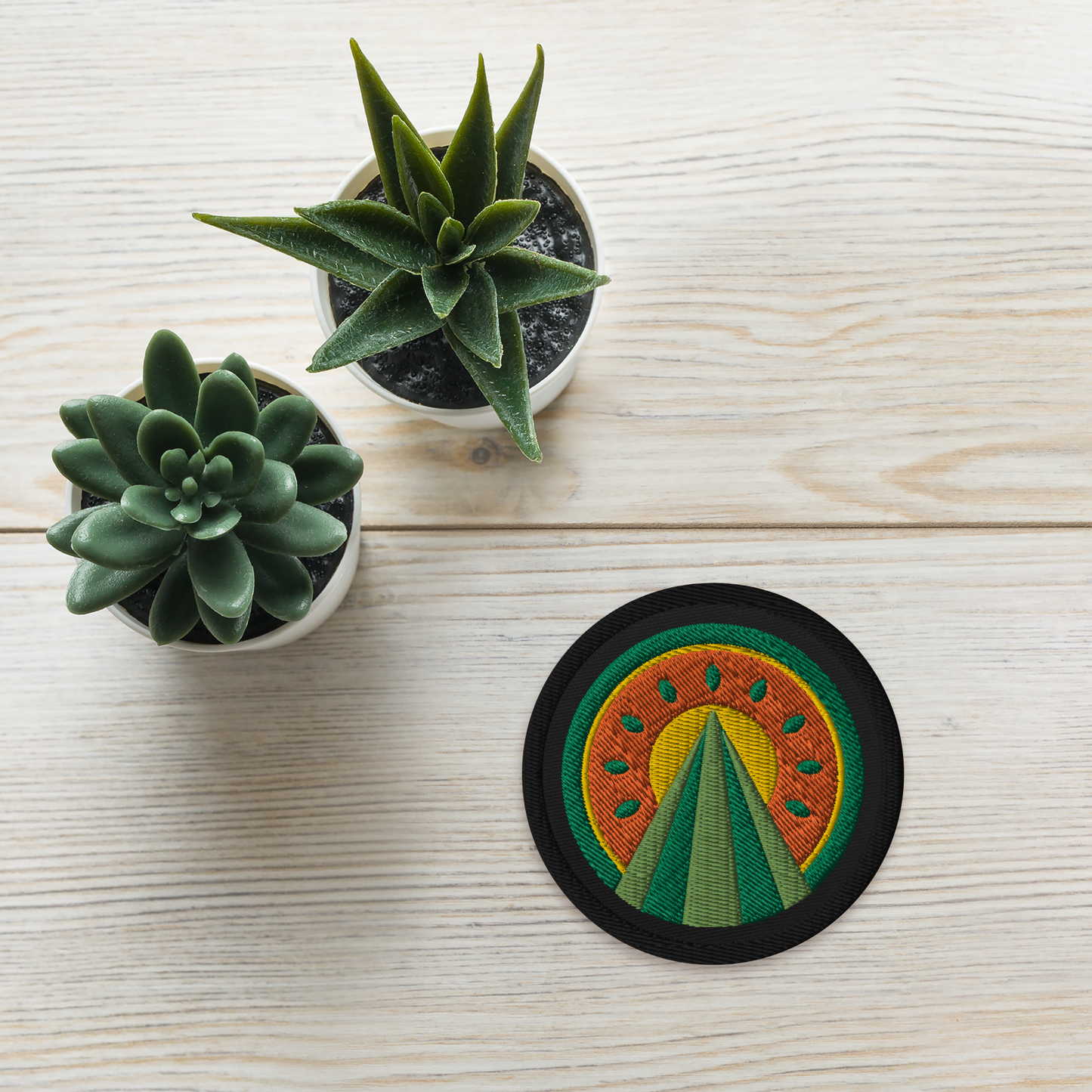 Watermelon Victory Logo, Embroidered patch