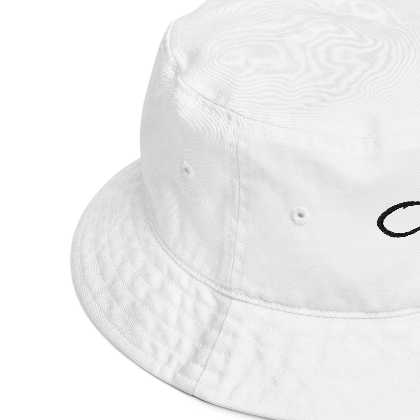 OXOXO White/Black, Organic bucket hat