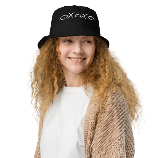 OXOXO Black/White, Organic bucket hat