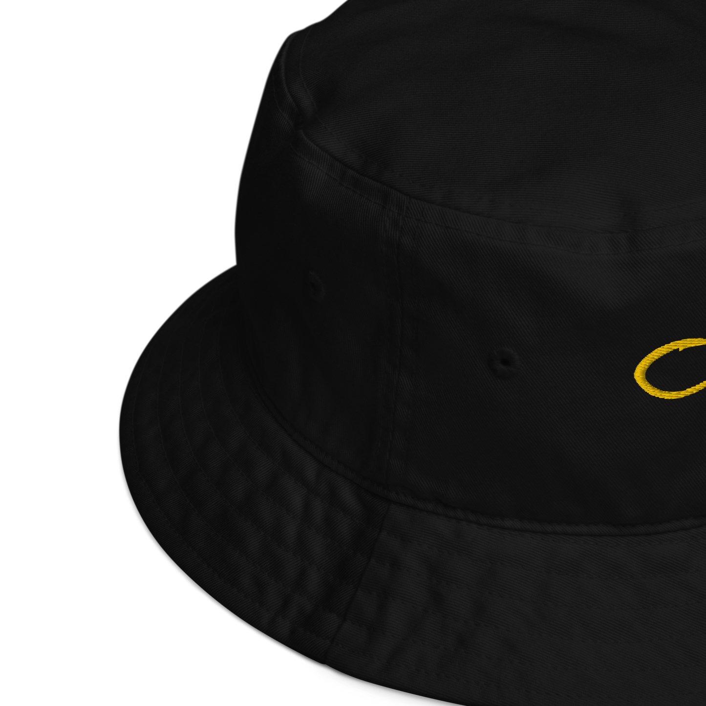 OXOXO Black/Yellow, Organic bucket hat