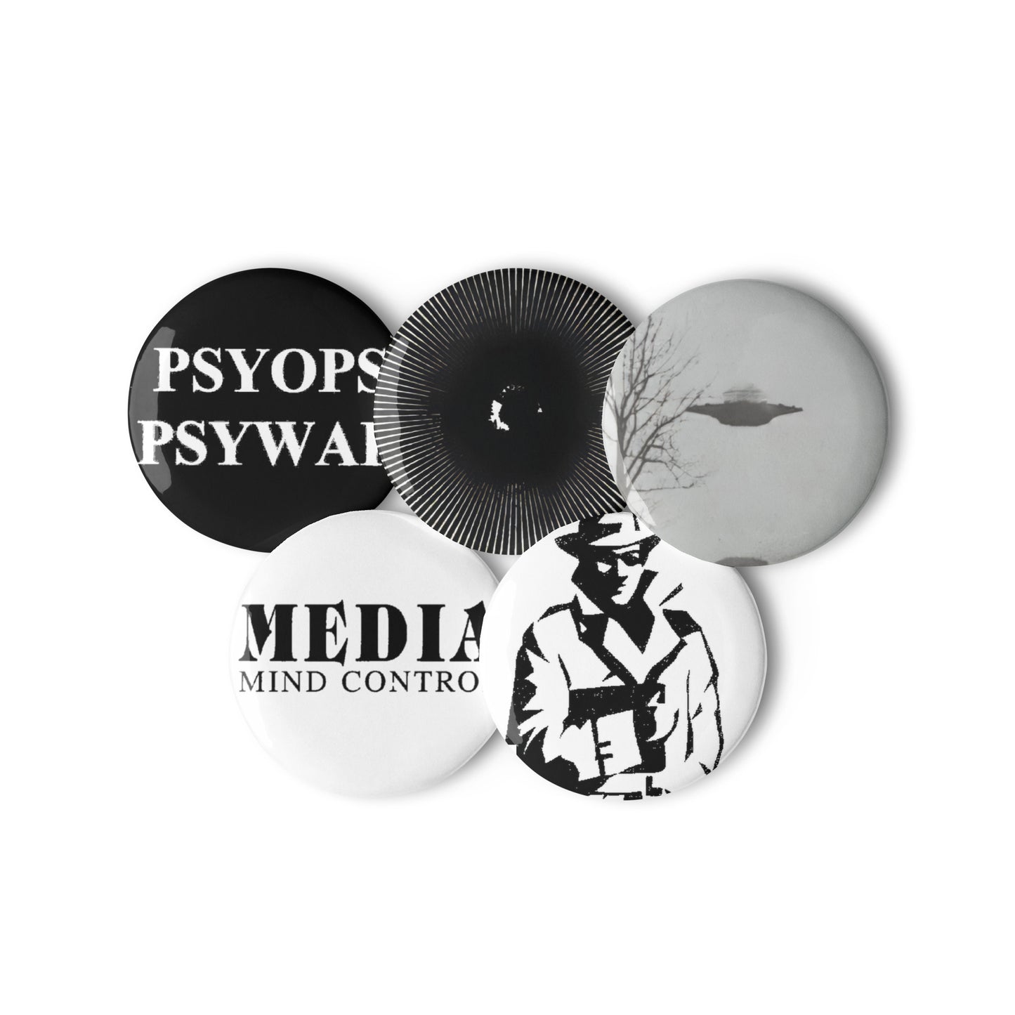 Conspiracy, Set of pin buttons