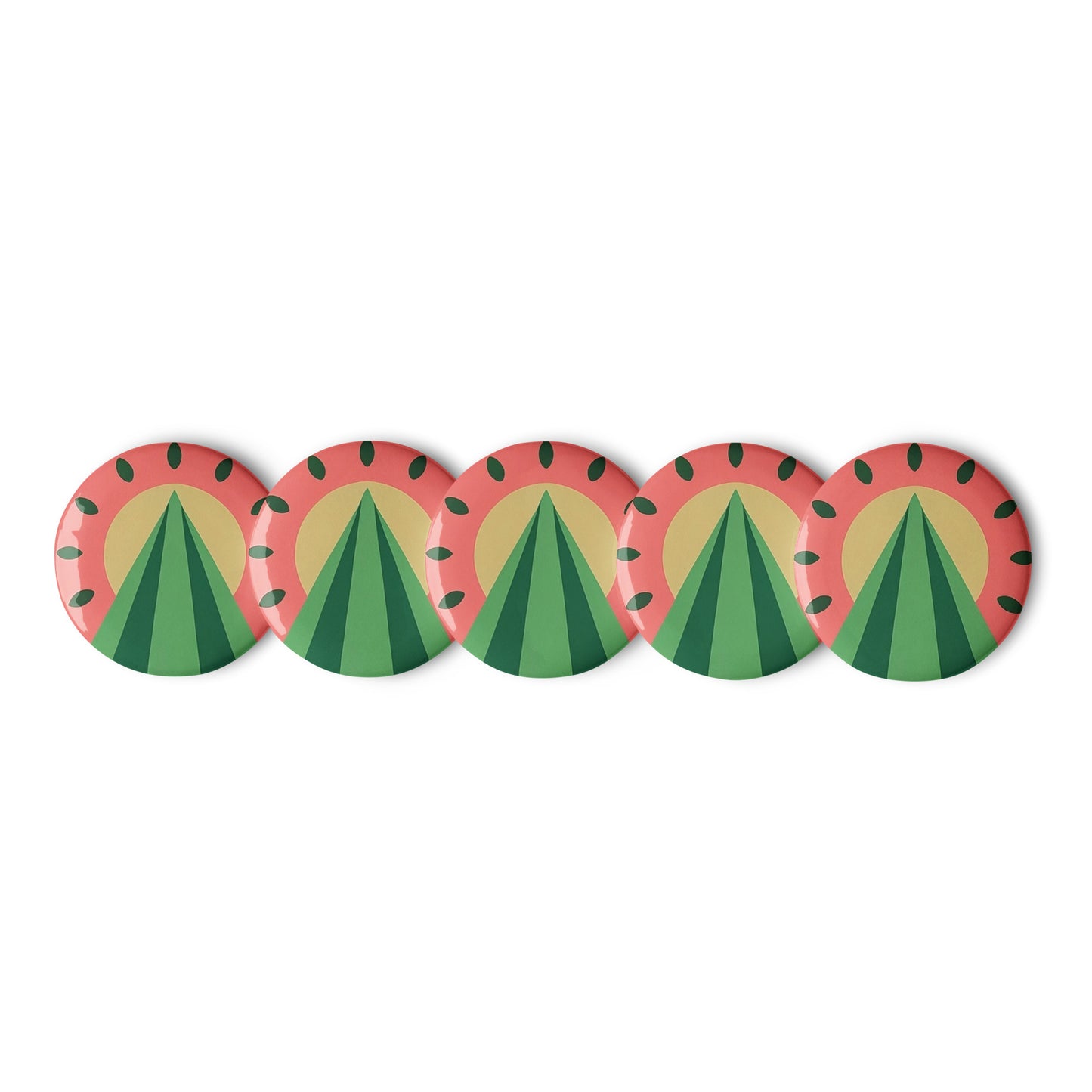 Watermelon Sunrise, Set of pin buttons