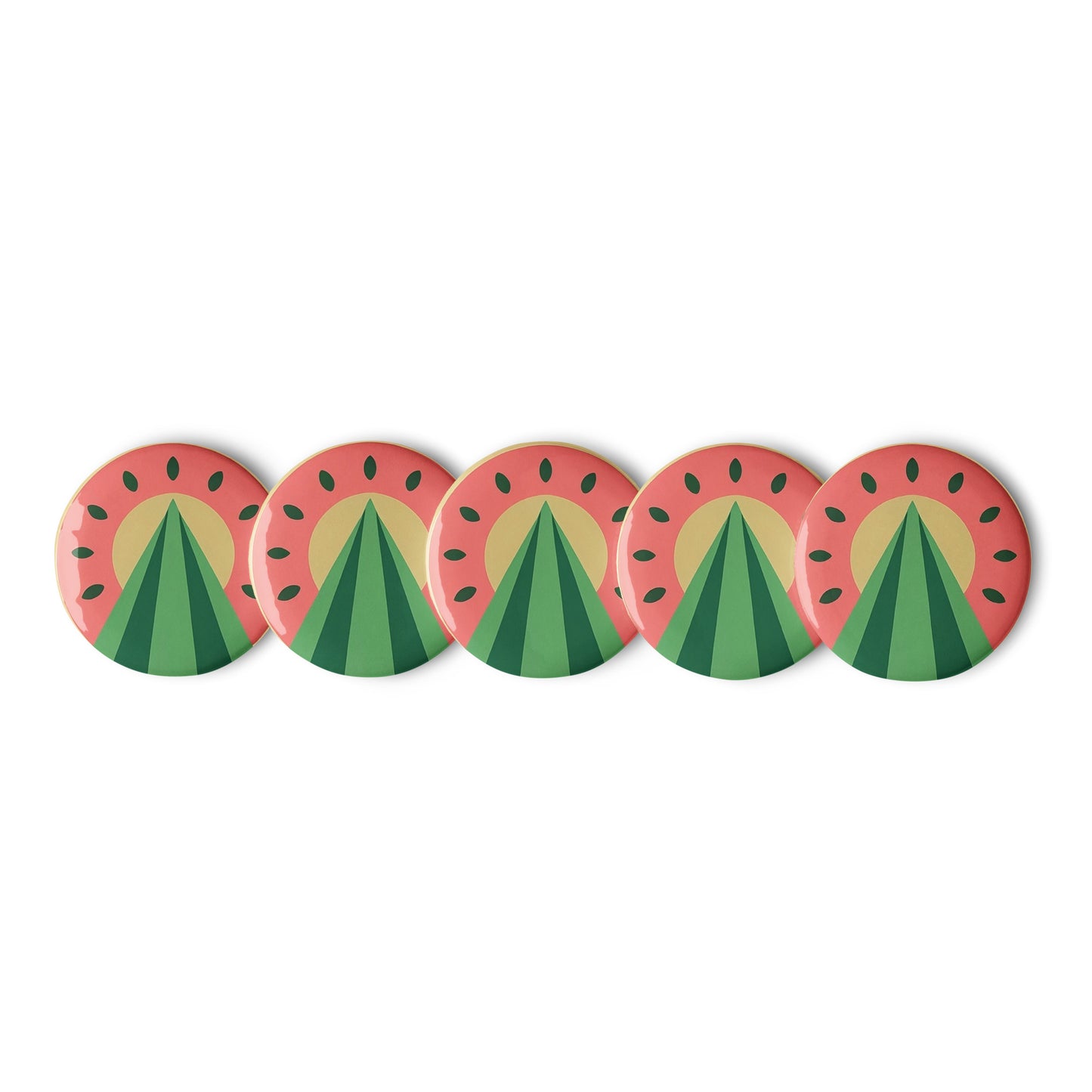 Watermelon Sunrise, Set of pin buttons