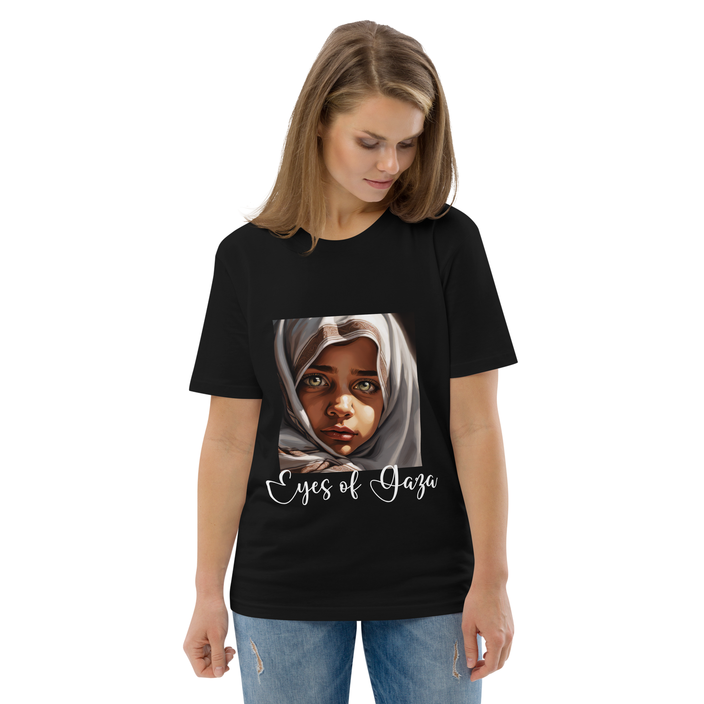 Eyes of Gaza, Unisex organic cotton t-shirt