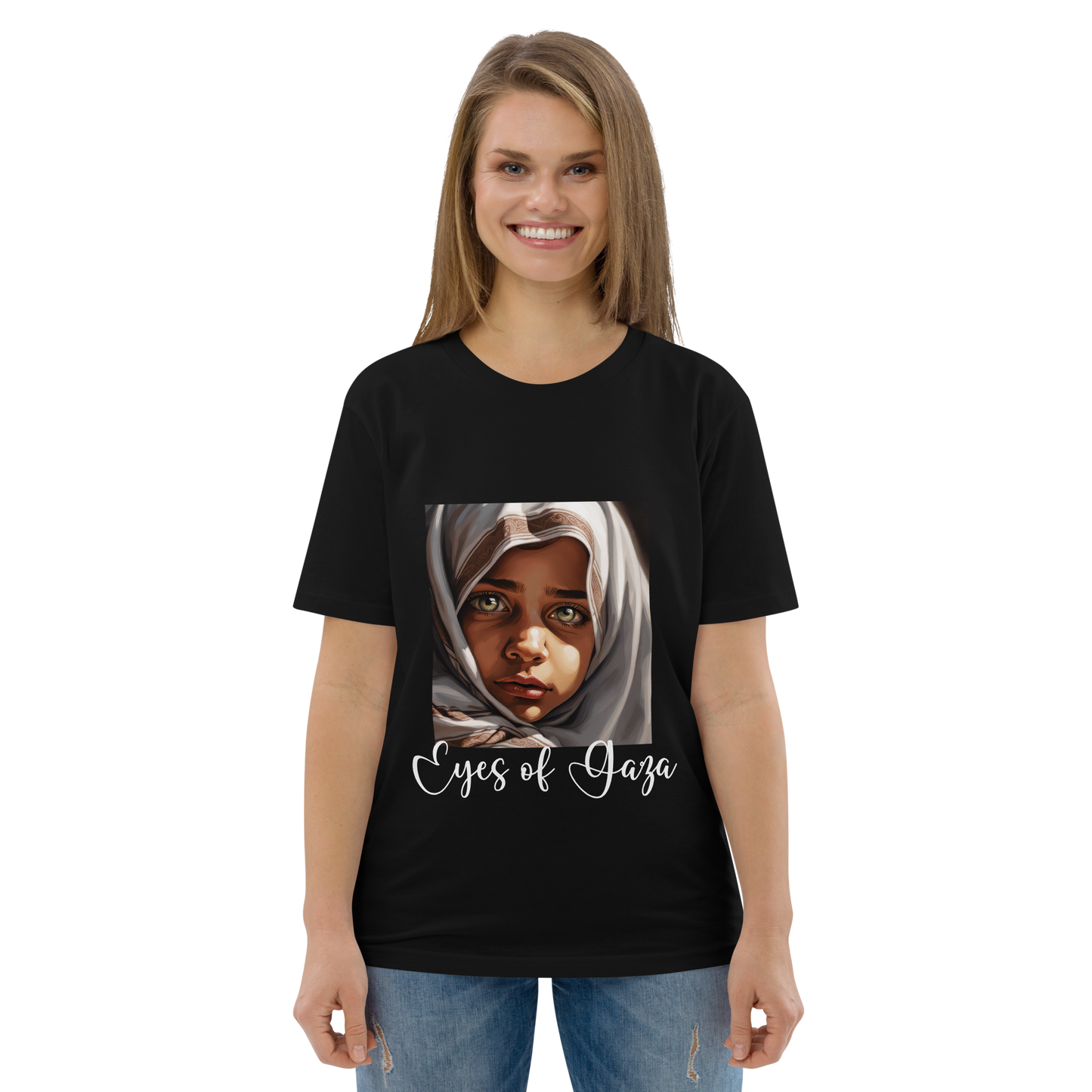 Eyes of Gaza, Unisex organic cotton t-shirt