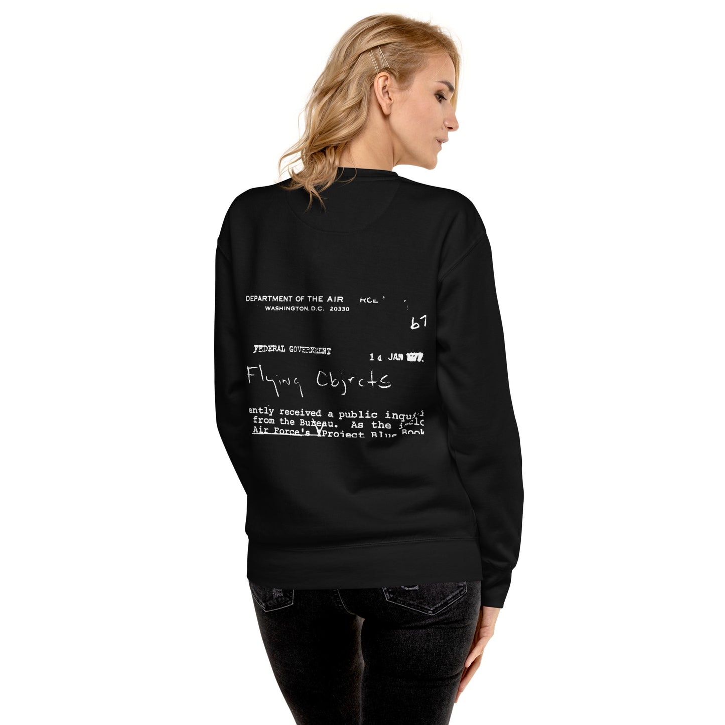 New Project Bluebook, Unisex Premium Sweatshirt