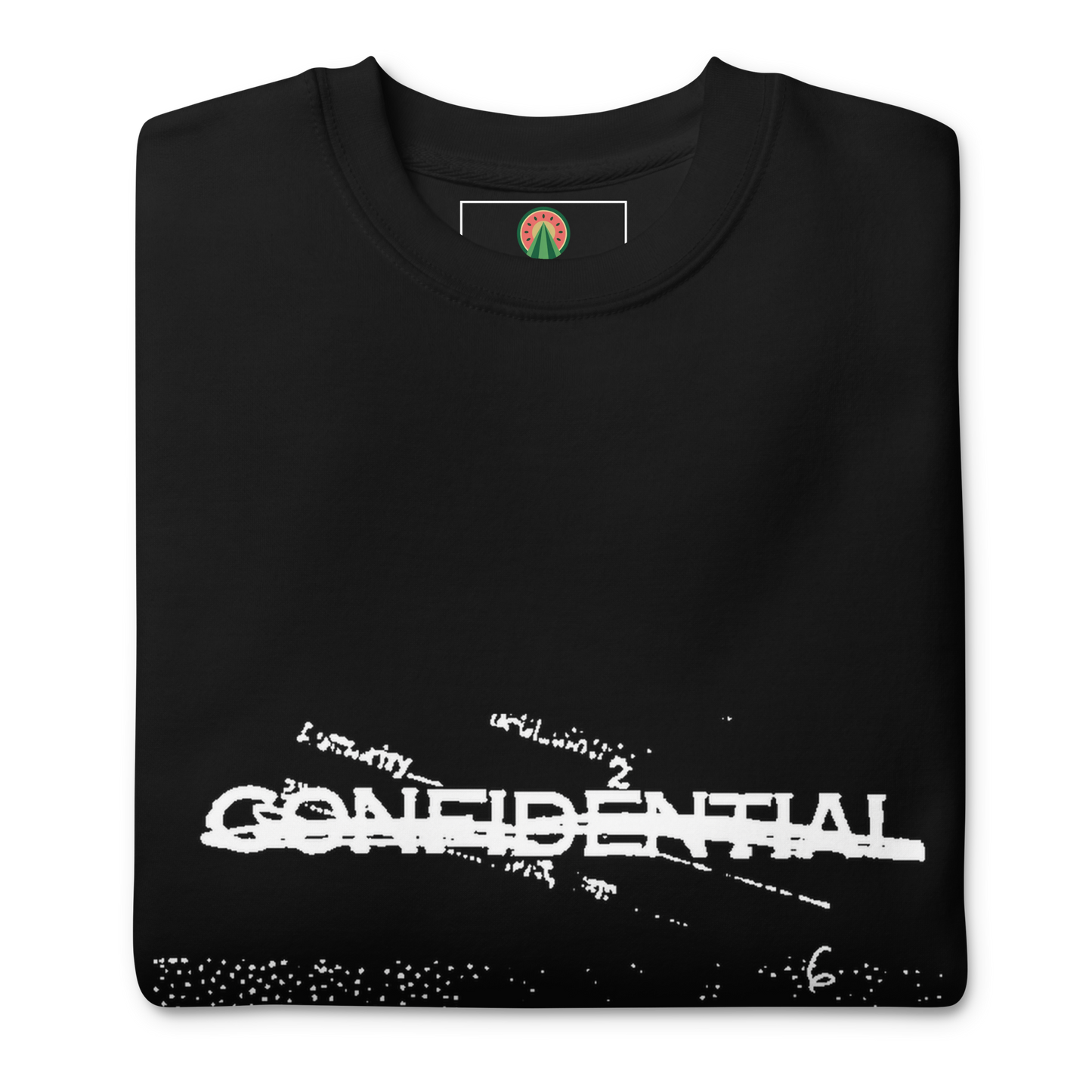 Confidential Black, Unisex Premium Sweatshirt