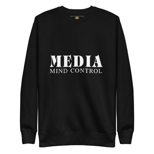 Media Mind Control Black, Unisex Premium Sweatshirt