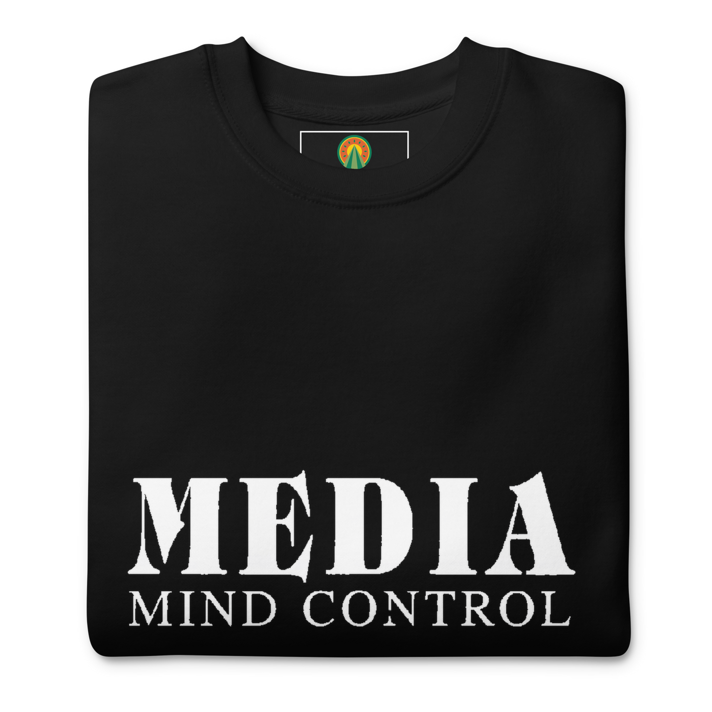 Media Mind Control Black, Unisex Premium Sweatshirt