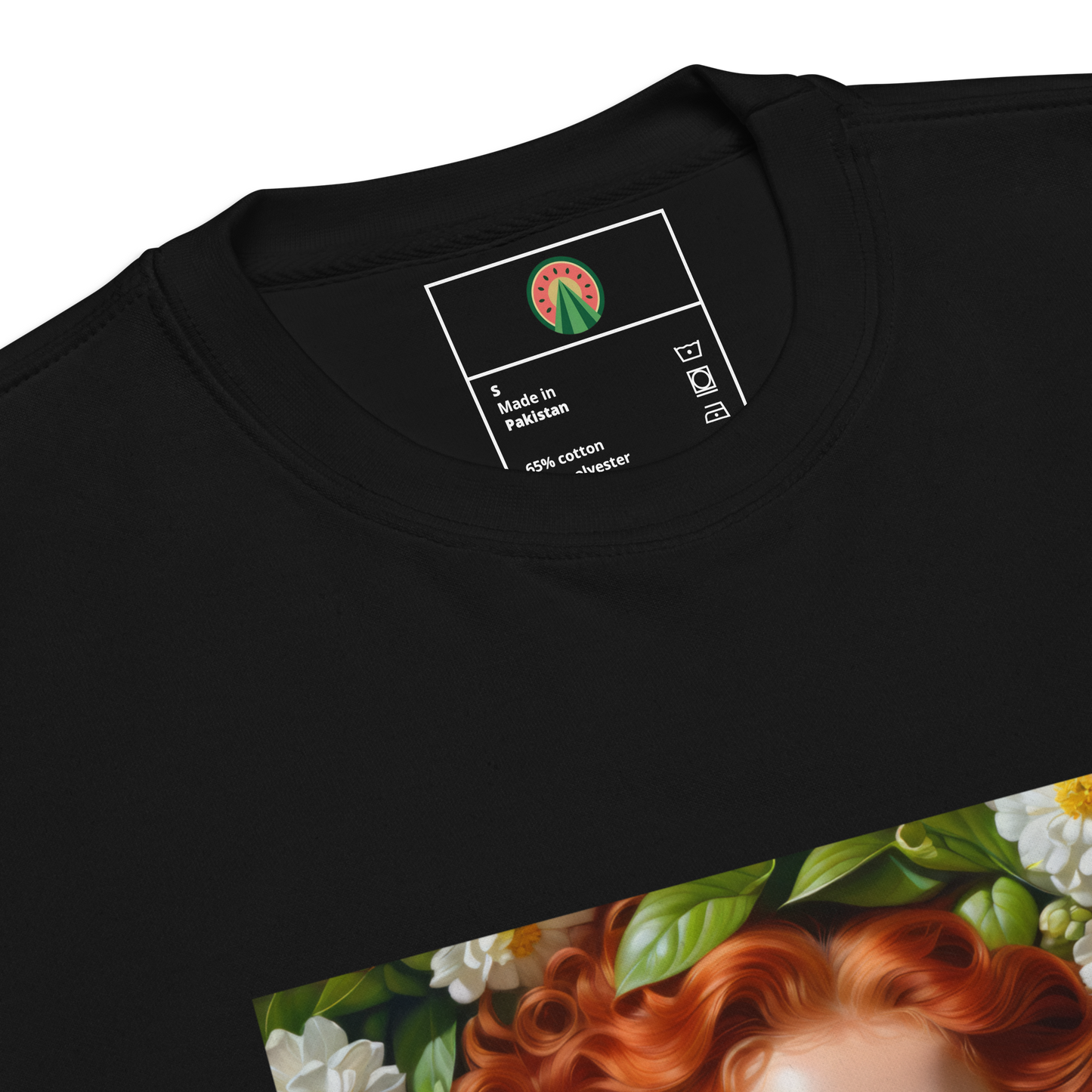 Maria Anna on Bed of Flowers, Unisex Premium Sweatshirt