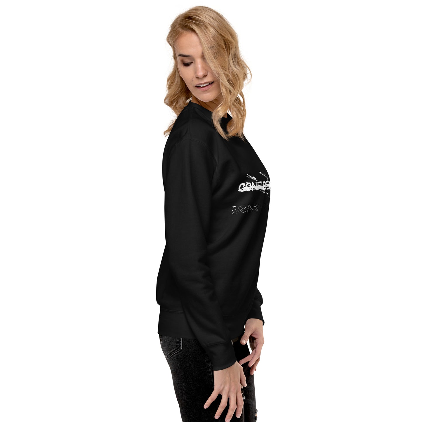 Confidential Black, Unisex Premium Sweatshirt