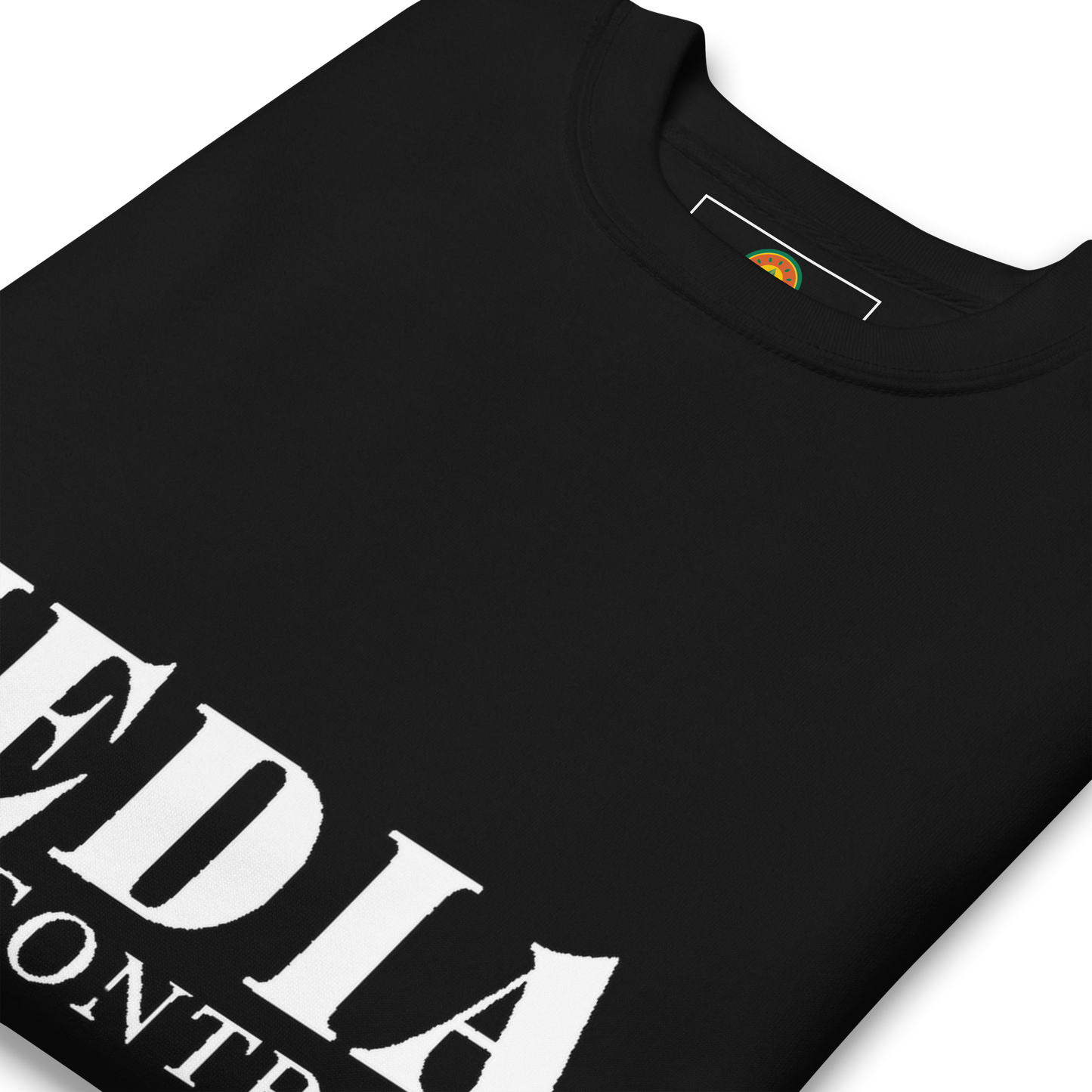 Media Mind Control Black, Unisex Premium Sweatshirt