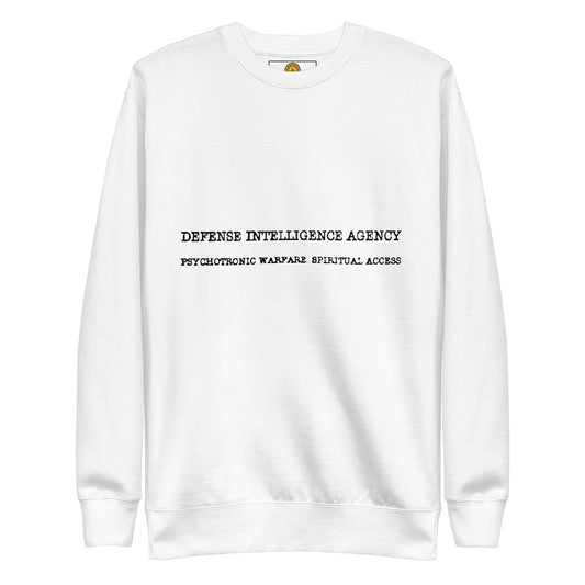 Defense Intelligence Agency White, Unisex Premium Sweatshirt