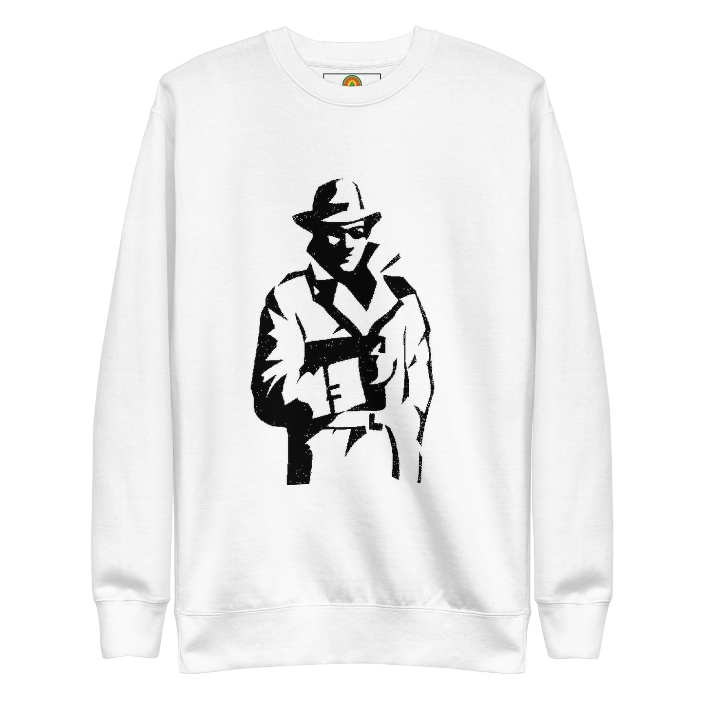 The Spy White, Unisex Premium Sweatshirt