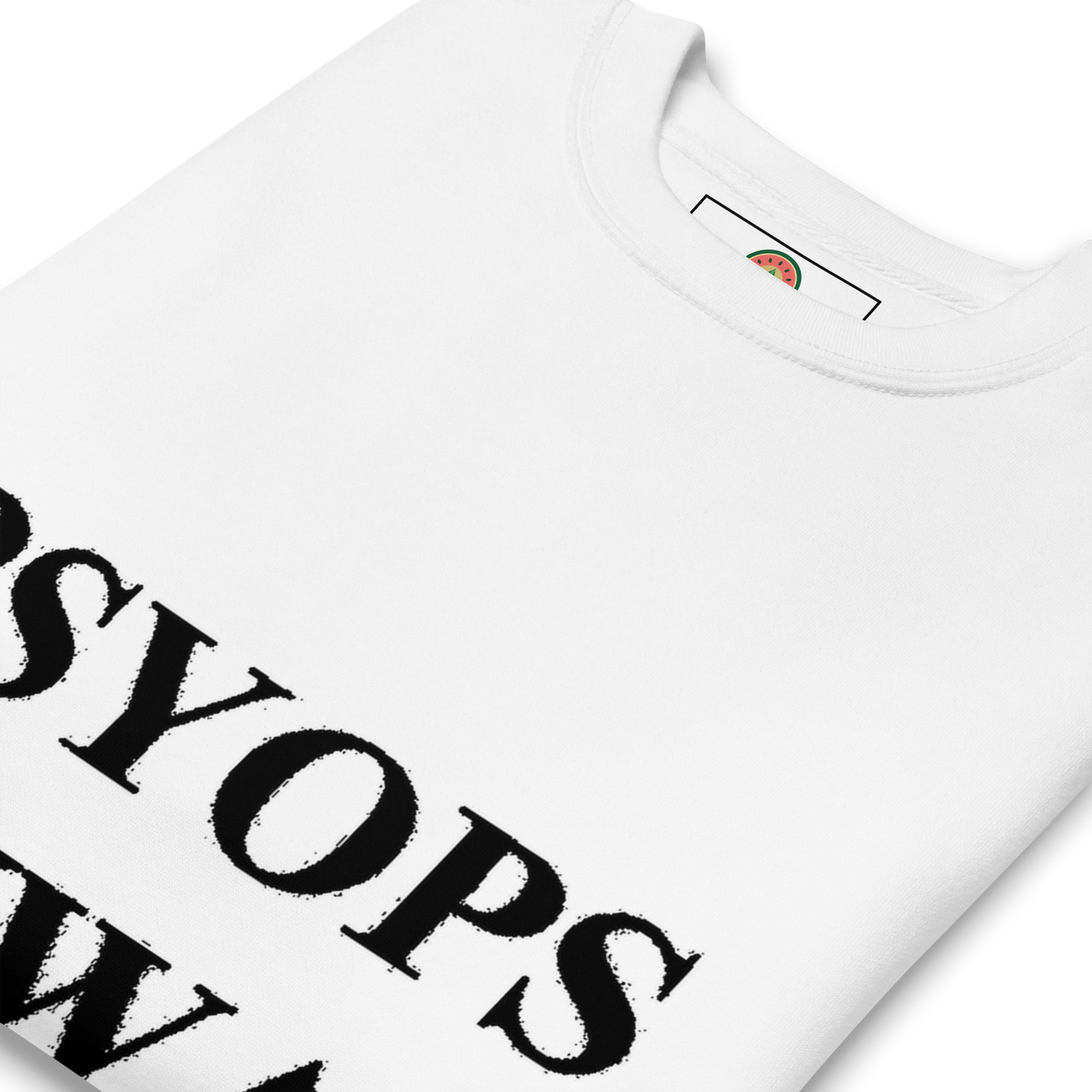 PsyOps White, Unisex Premium Sweatshirt