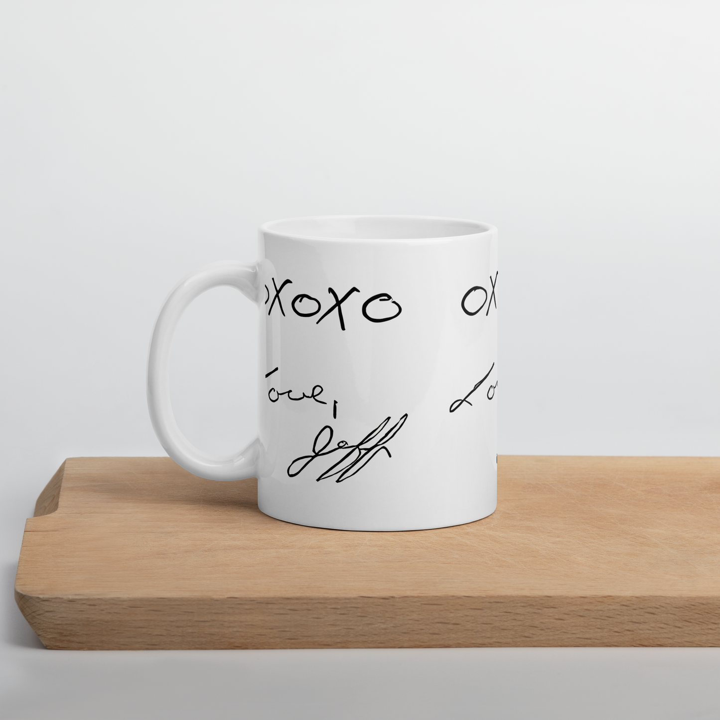 OXOXO Love, Jeffrey, White glossy mug