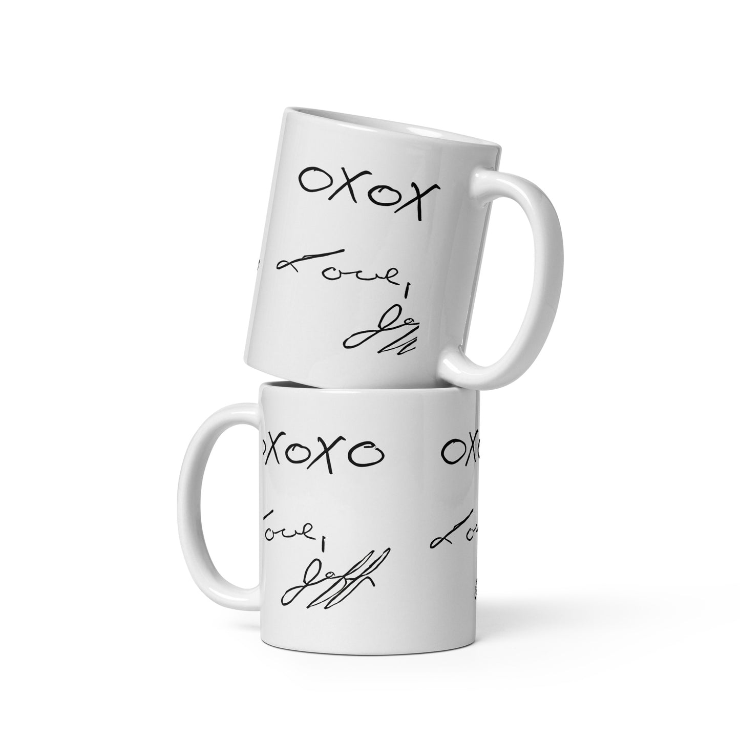 OXOXO Love, Jeffrey, White glossy mug