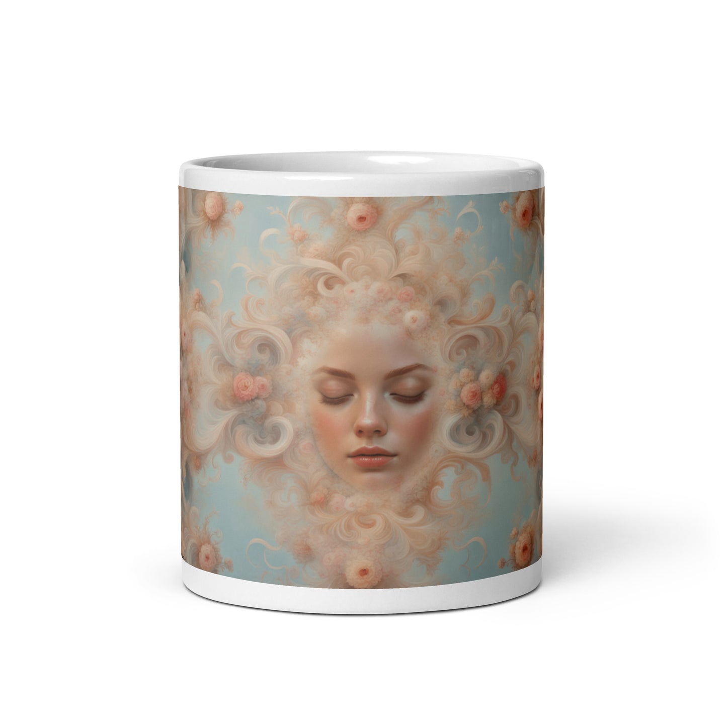 Reflections of Maria Anna, White glossy mug