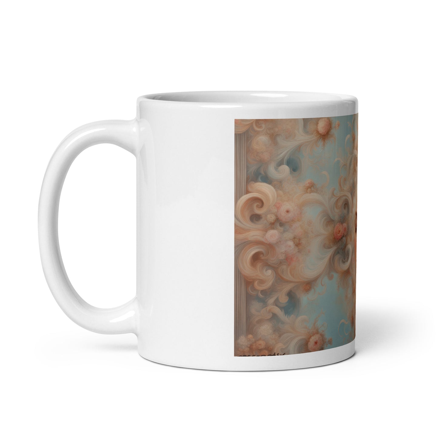 Reflections of Maria Anna, White glossy mug