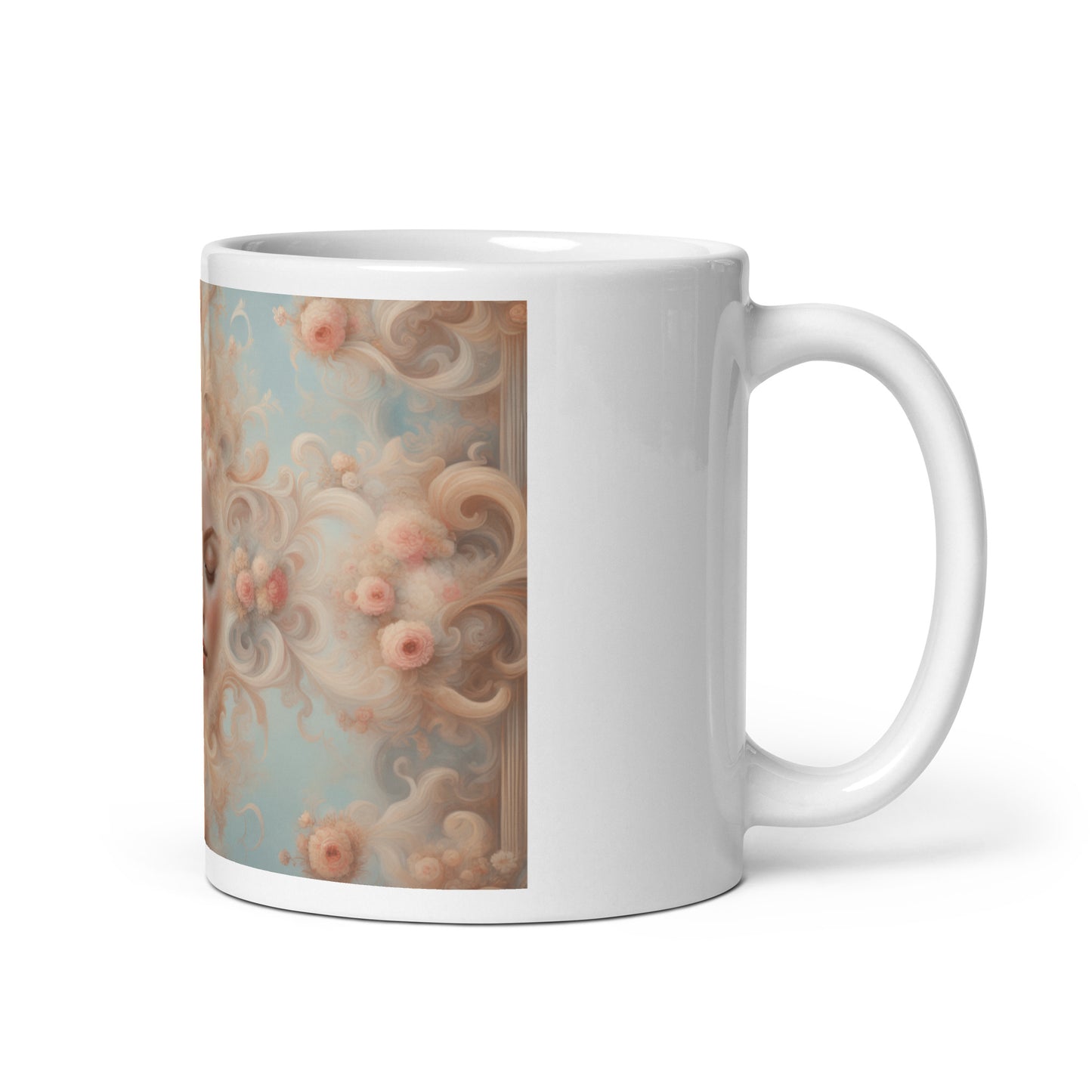 Reflections of Maria Anna, White glossy mug