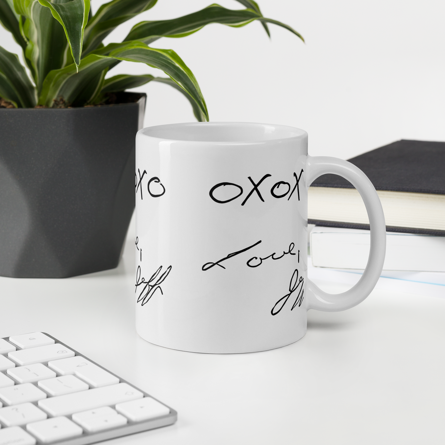 OXOXO Love, Jeffrey, White glossy mug