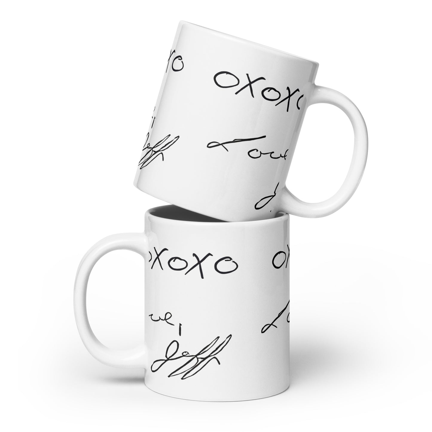 OXOXO Love, Jeffrey, White glossy mug