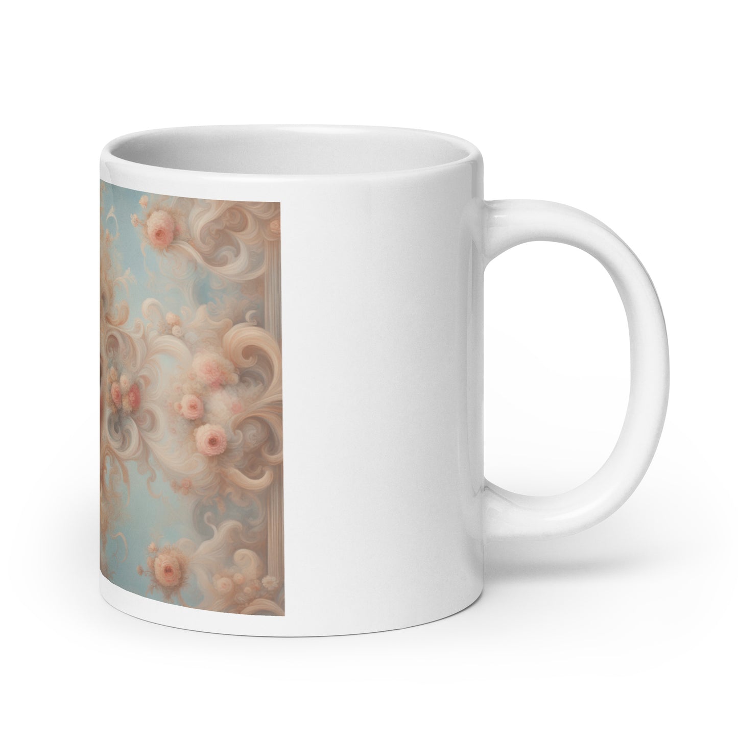 Reflections of Maria Anna, White glossy mug