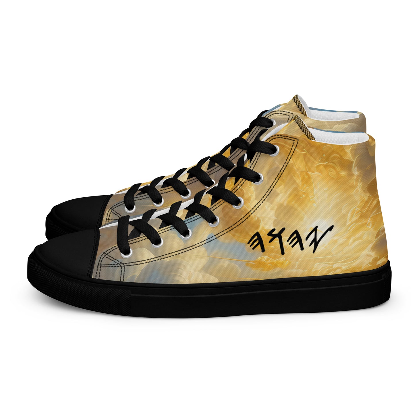 Yahuah II, high top canvas shoes