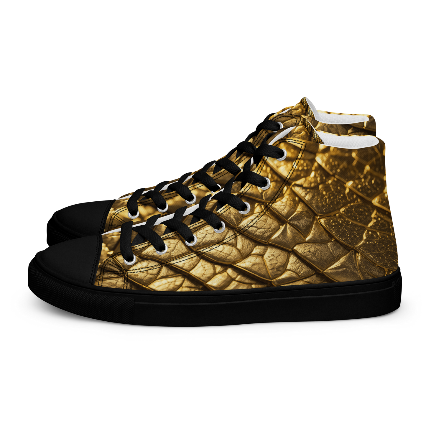 New Lizard Skin, high top canvas shoes