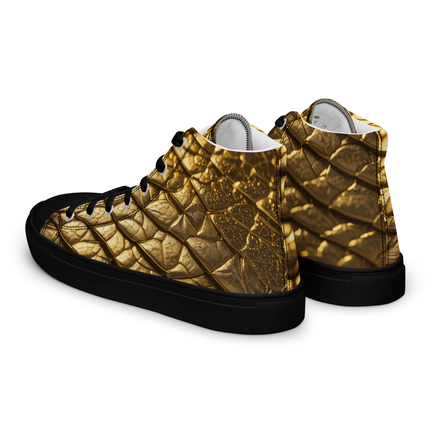 New Lizard Skin, high top canvas shoes