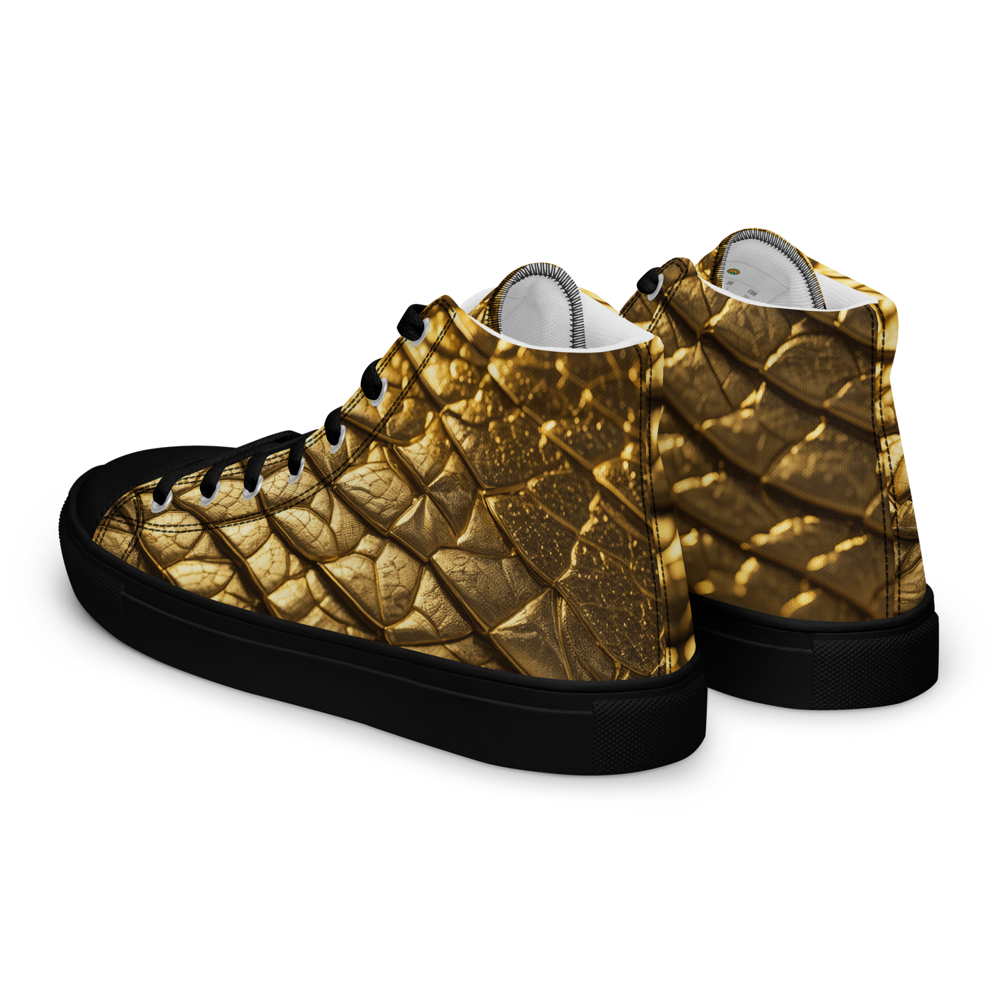 New Lizard Skin, high top canvas shoes