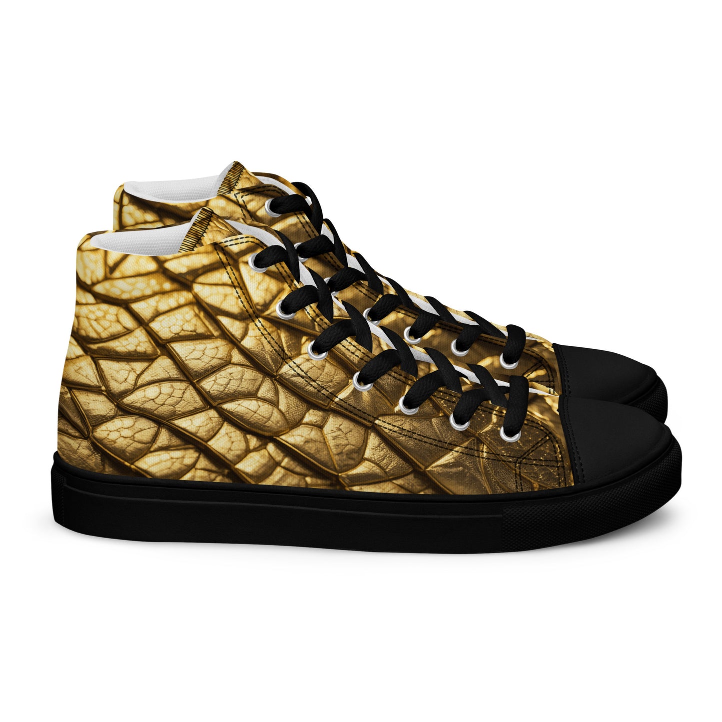 New Lizard Skin, high top canvas shoes