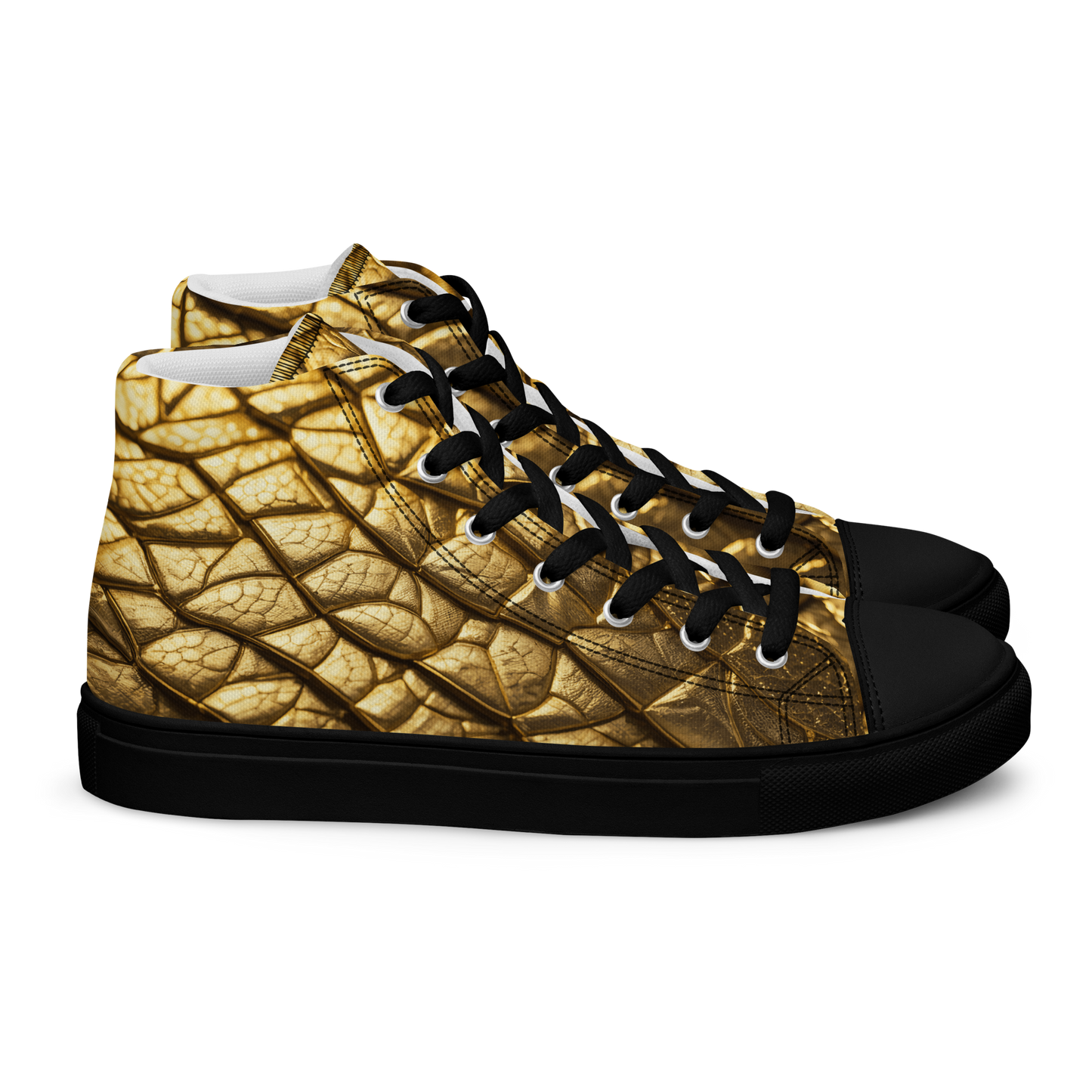 New Lizard Skin, high top canvas shoes