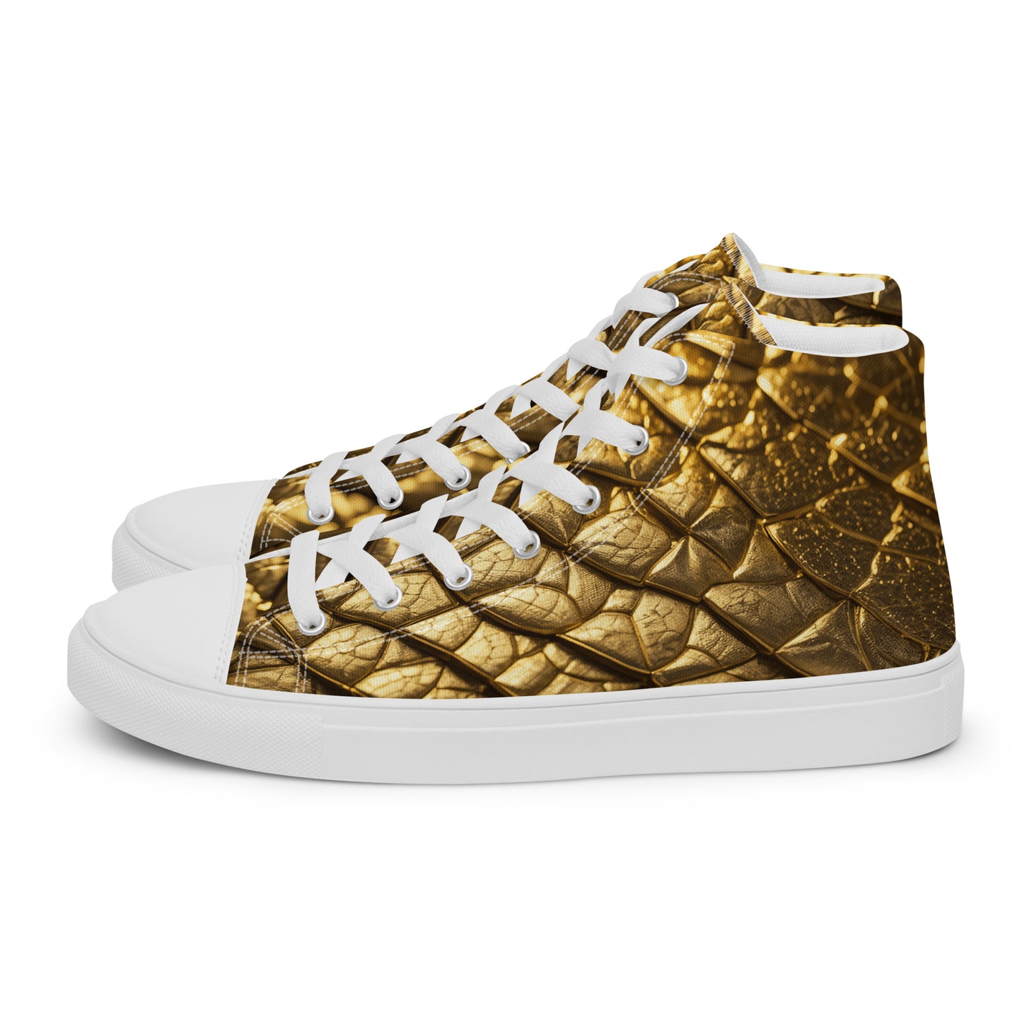 New Lizard Skin, high top canvas shoes