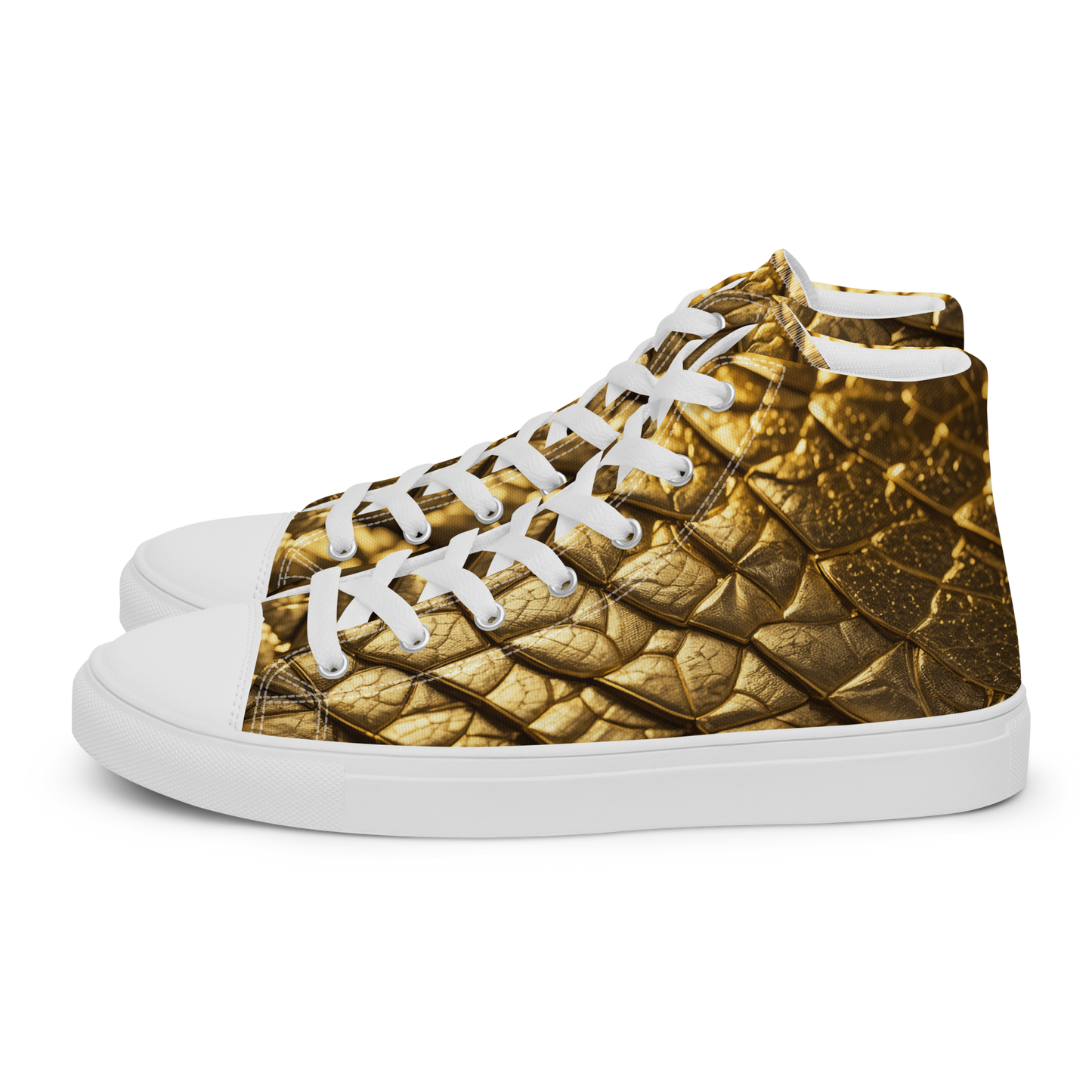 New Lizard Skin, high top canvas shoes