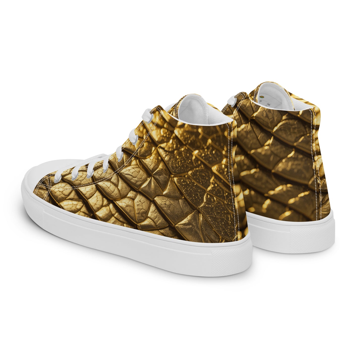 New Lizard Skin, high top canvas shoes