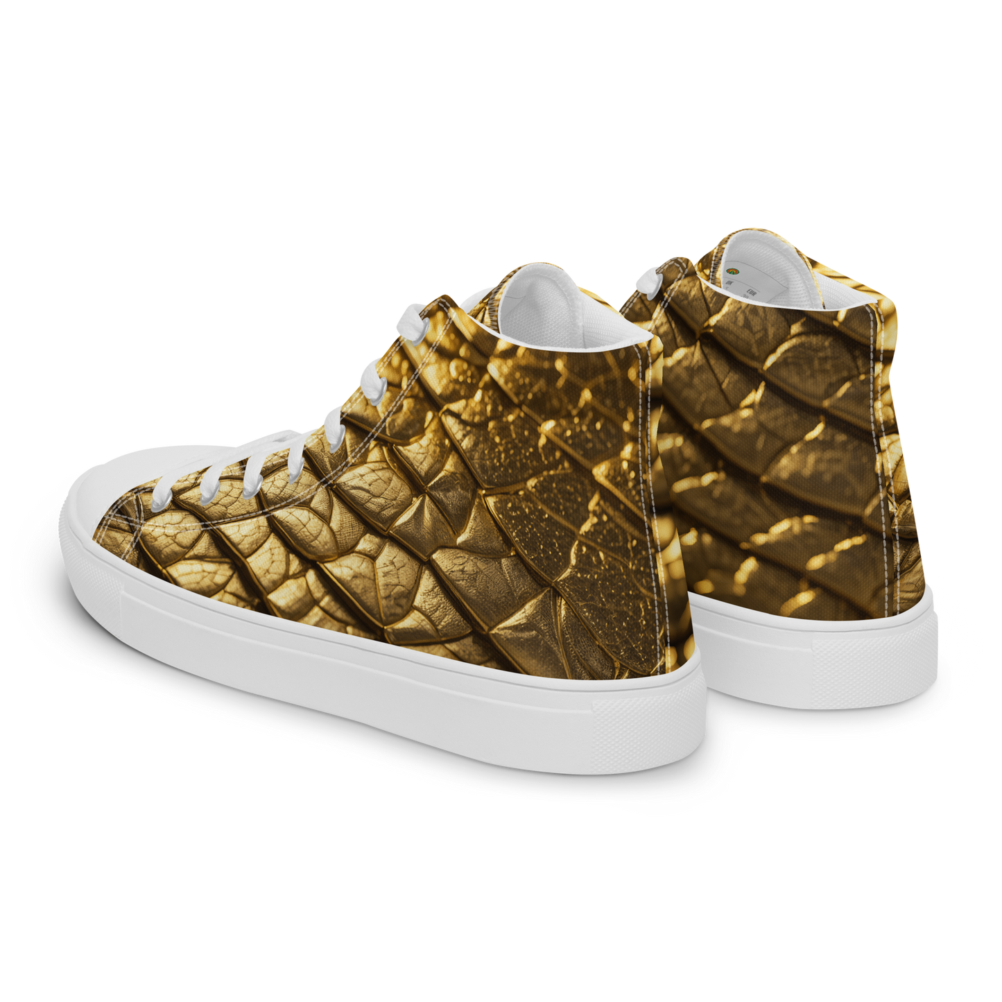 New Lizard Skin, high top canvas shoes