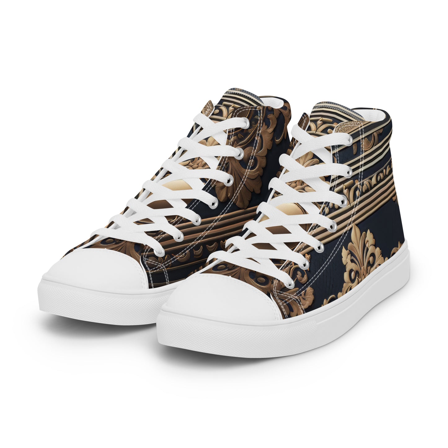 Tapestry, high top canvas shoes