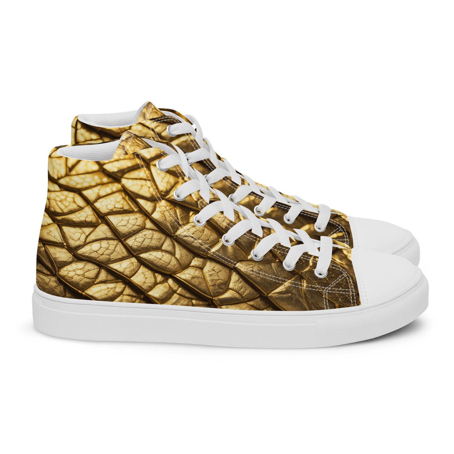 New Lizard Skin, high top canvas shoes