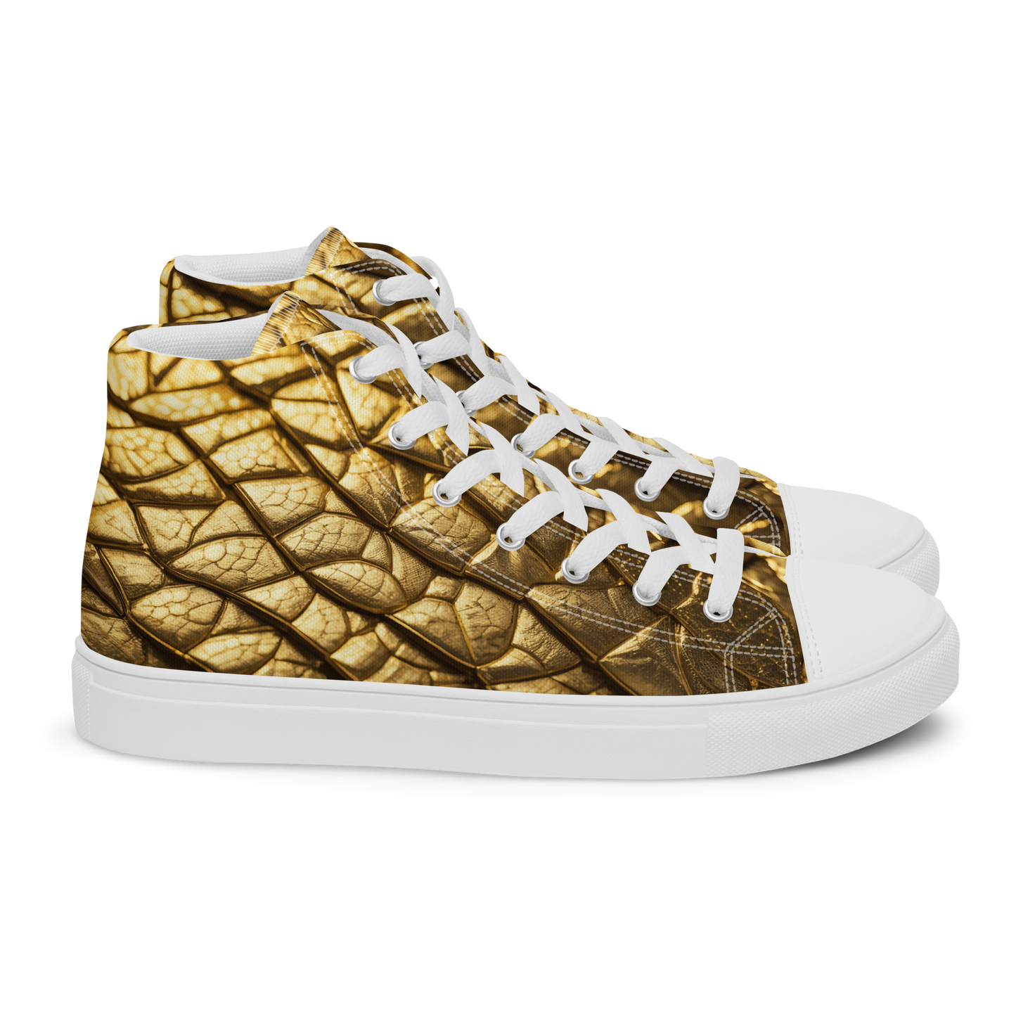 New Lizard Skin, high top canvas shoes