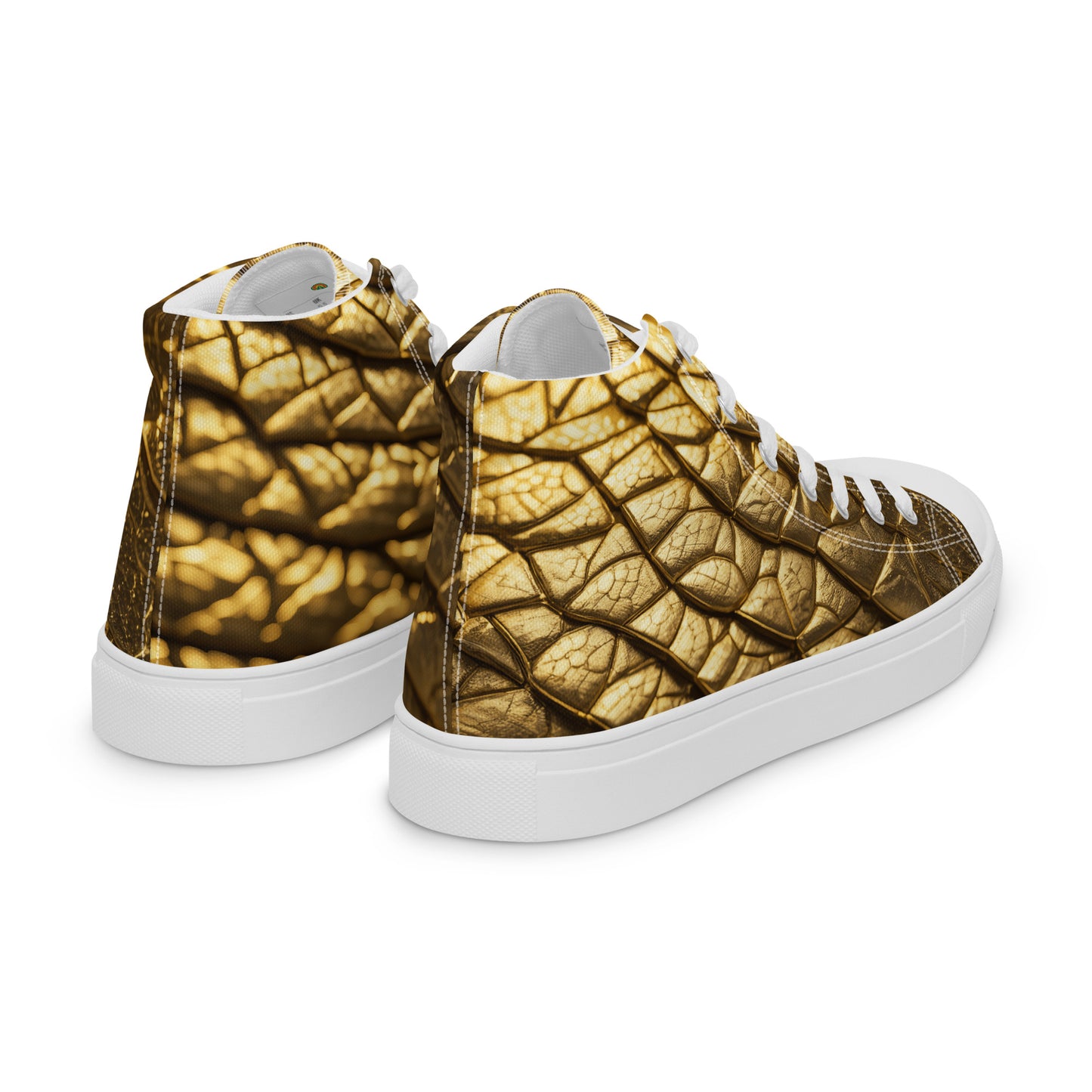 New Lizard Skin, high top canvas shoes